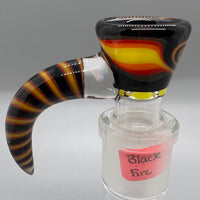 Jarred Bennett Glass Linework 18mm Slide #01 (Black/Fire)