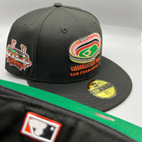 Candlestick Park (Black/Orange) NE Fitted  w/ “TIG” Side Patch