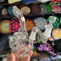 Holiday Sale (Dec 6th) Augy Glass 6” Clear Klein Recycler w/Drop Down