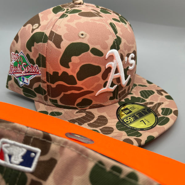 Holiday Sale (Dec 4th) Oakland Athletics NE Fitted (Duck Camo) w/‘89 WS Side Patch