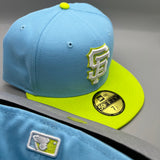 Holiday Sale SF Giants (BabyBlue/NeonGreen) NE Fitted