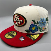 SF 49ers “Tonal Florals” (Cream/Red) NE Fitted