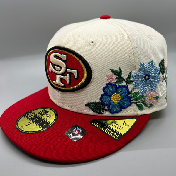 SF 49ers “Tonal Florals” (Cream/Red) NE Fitted