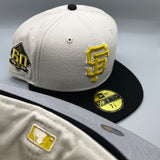 Holiday Sale (Dec 13th) SF Giants NE Fitted (Two-Tone Stone) w/ 60th Anniv Side Patch