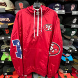 SF 49ers Mitchell&Ness 1/2 Zip Windbreaker