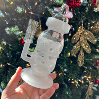 Holiday Sale (Dec 19th) High Tech Glassworks 7.5” Baby Bottle Rig (14mm Male Joint)