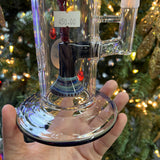 Holiday Sale (Dec 14th) VIP Glass 12” Custom Pipe Rig w/ Fixed Showerhead Perq (18mm Male Joint)