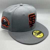SF Giants NE Fitted (Gray/Black/Orange) w/‘25th Anniv. Side Patch