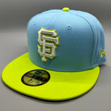 Holiday Sale SF Giants (BabyBlue/NeonGreen) NE Fitted