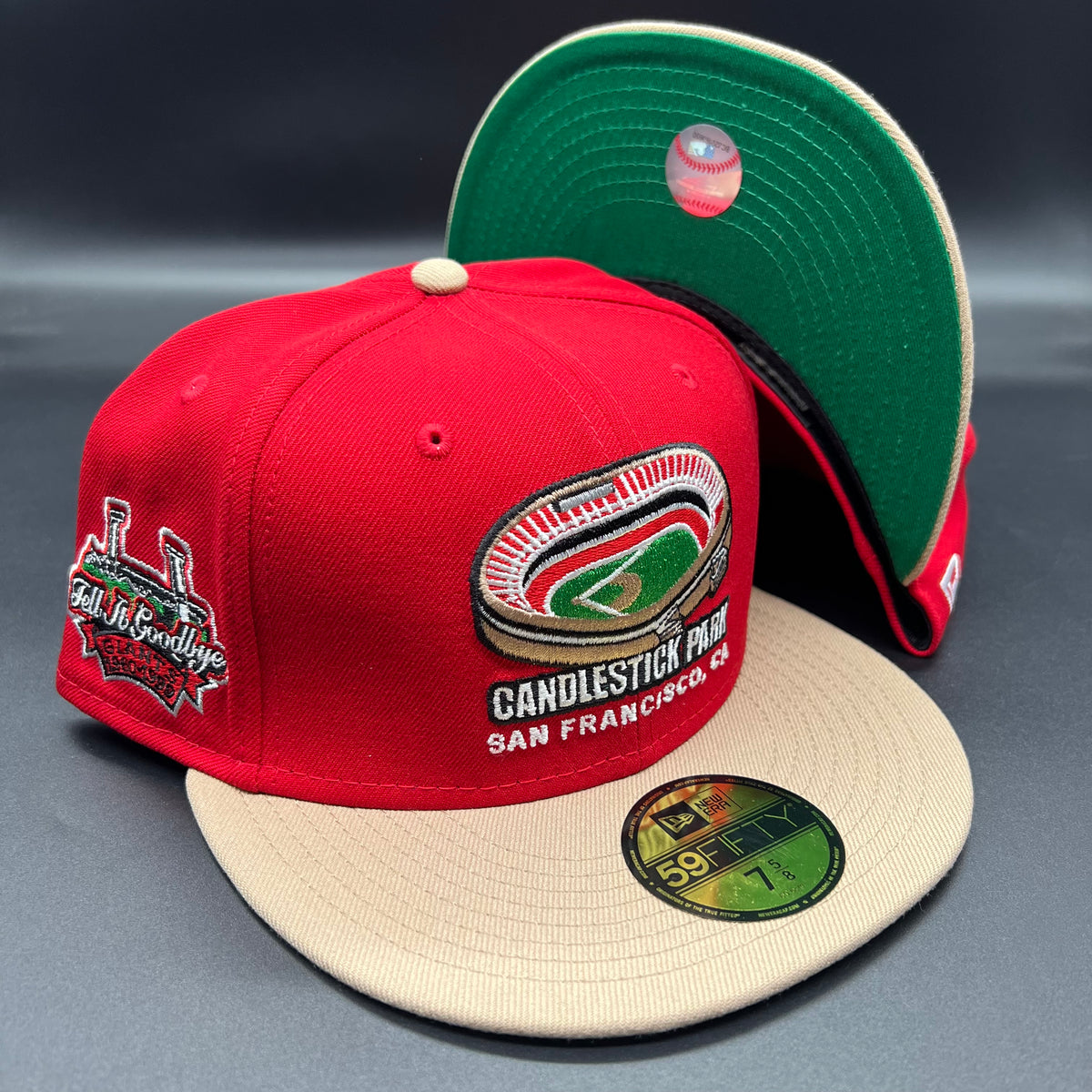 Candlestick (Red/Tan) NE Fitted with “TIG” Side Patch – Goodfellas SF