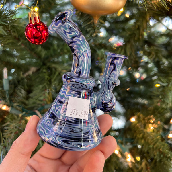 Holiday Sale Vulcan Glass Art 4.5” Fullyworked 10mm Mini Rig #2