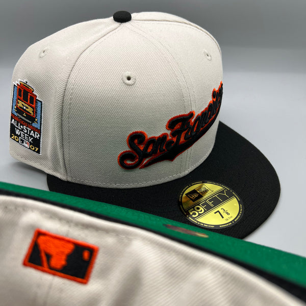 SF Giants NE Fitted (Stone/Black/Orange) w/ 2007 ASW Side Patch