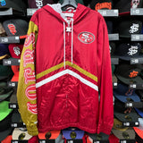 SF 49ers Mitchell&Ness Full Zipper Windbreaker