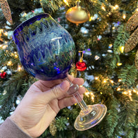 Holiday Sale Glass Distractions 8” Custom Wine Glass