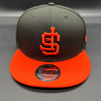 SF Giants “Upside Down” NE (Black/Orange) Snapback