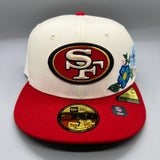 SF 49ers “Tonal Florals” (Cream/Red) NE Fitted