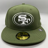 SF 49ers (Olive/White) NE Fitted