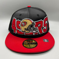 SF 49ers “Satin” (Black/Red) NE Fitted