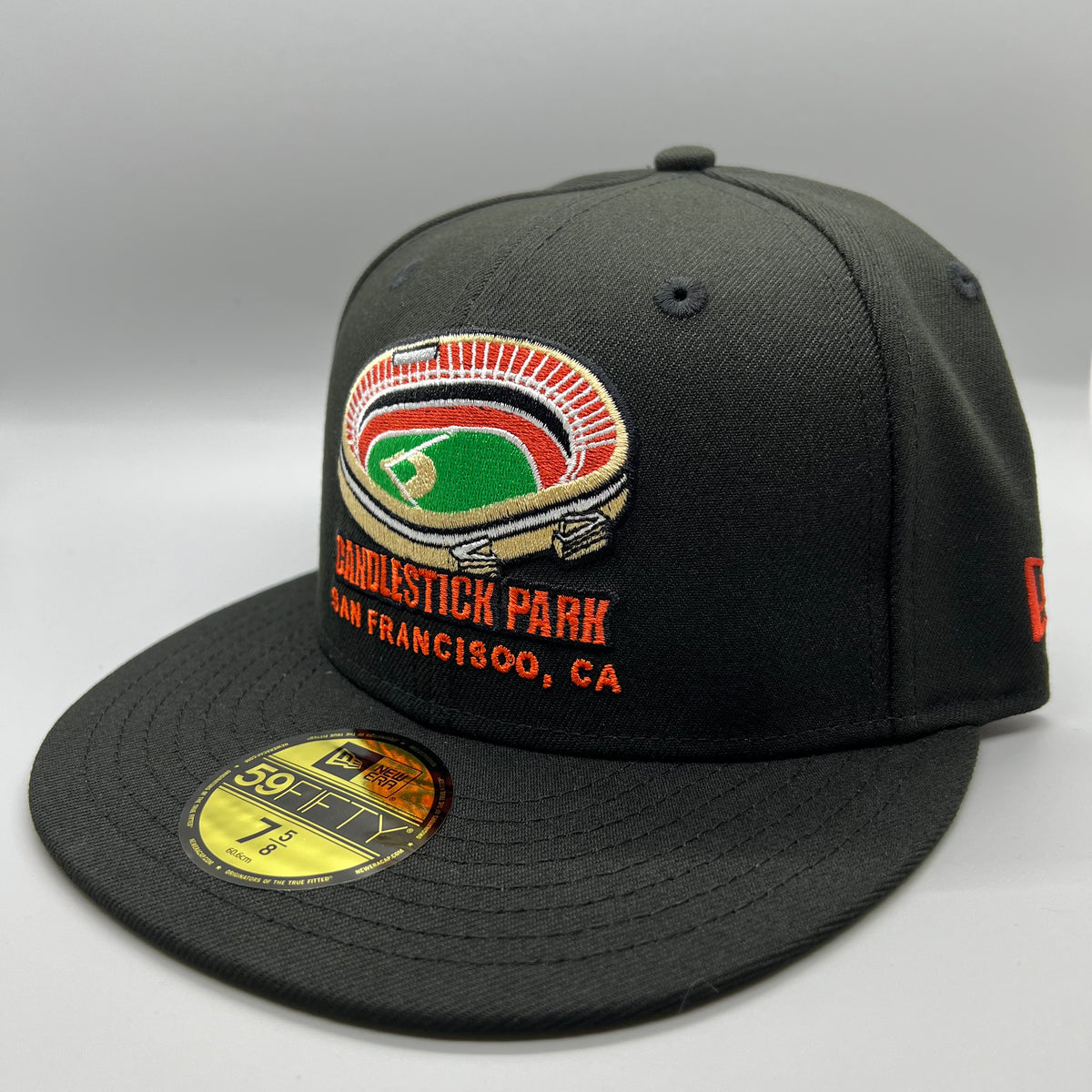 Candlestick Park (Black/Orange) NE Fitted w/ “TIG” Side Patch ...