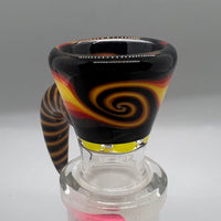 Jarred Bennett Glass Linework 18mm Slide #01 (Black/Fire)