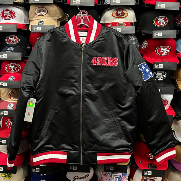 SF 49ers Mitchell&Ness Black “Faithful to the Bay” Satin Jacket