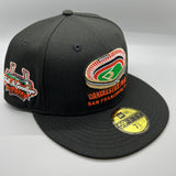 Candlestick Park (Black/Orange) NE Fitted  w/ “TIG” Side Patch