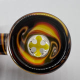 Jarred Bennett Glass Linework 18mm Slide #01 (Black/Fire)