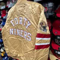 SF 49ers Starter Gold Satin Jacket