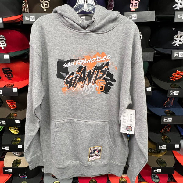 Holiday Sale SF Giants Mitchell&Ness Gray Hoodie