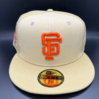 SF Giants NE Fitted (Raffia Front) w/‘25th Anniversary Side Patch