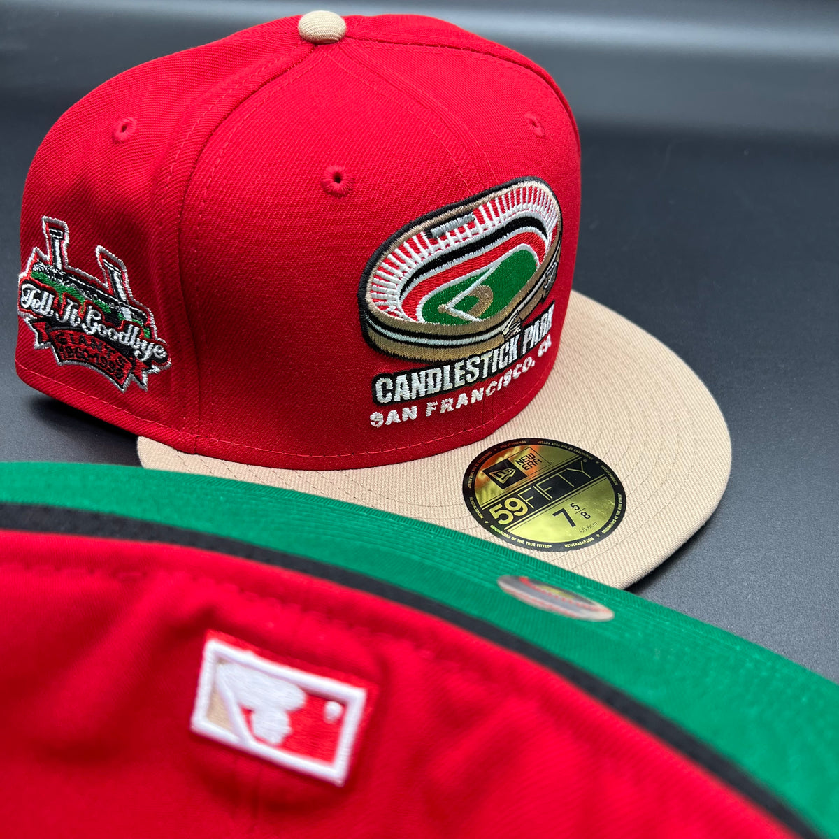 Candlestick (Red/Tan) NE Fitted with “TIG” Side Patch – Goodfellas SF
