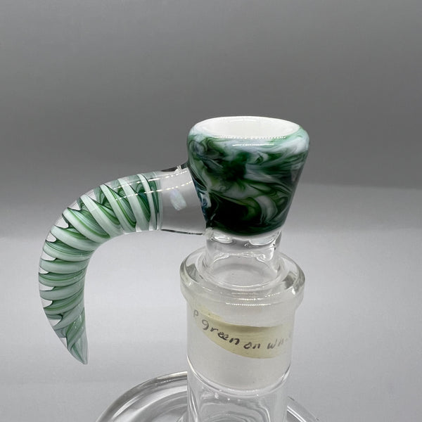 Jarred Bennett Glass 18mm Slide #13 (Exp Green Over White)