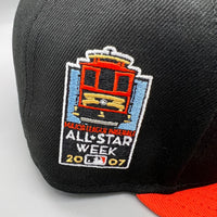 SF Giants NE Fitted (Black/Orange) w/ 2007 ASW Side Patch