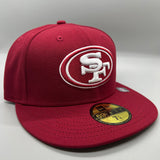 SF 49ers (Burgundy/White) NE Fitted