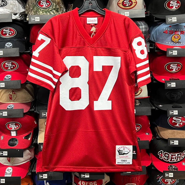 Holiday Sale Dwight Clark “87” Authentic SF 49ers 1981 Jersey