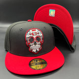 SF 49ers “Day of the Dead” Sugar Skull (Black/Red) NE Fitted