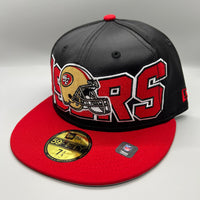 SF 49ers “Satin” (Black/Red) NE Fitted