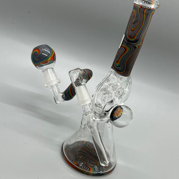 Holiday Sale (Dec 6th) Augy Glass 6” Worked Swiss Beaker 10mm