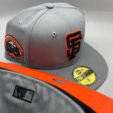 SF Giants NE Fitted (Gray/Black/Orange) w/‘25th Anniv. Side Patch