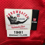 Holiday Sale Dwight Clark “87” Authentic SF 49ers 1981 Jersey