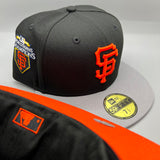 SF Giants NE Fitted (Black/Gray/Orange) w/ 2010 WSC SP