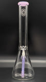 OJ Flame 16.5" Full Accented Beaker w/14mm Slide #10 (Purple Lilac)