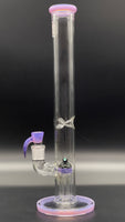 OJ Flame 16" Fixed-4 Stemless w/18mm Slide (Pink Slyme/Crushed Opal)