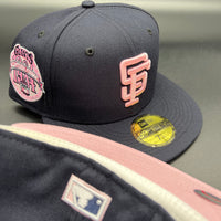 SF Giants NE Fitted (Navy/Lt.Pink) w/‘84 ASG Side Patch