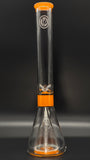 OJ Flame 18" Collins Beaker w/14mm Slide (Ghost Orange)