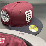 SF Giants NE Fitted (Maroon/Navy) w/‘84 ASG Side Patch