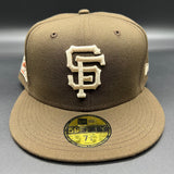 SF Giants NE Fitted (Walnut/Stone) w/ 20 at 24 Side Patch