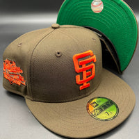SF Giants NE Fitted (Walnut Brown/Orange) w/‘89 WS BOB Side Patch