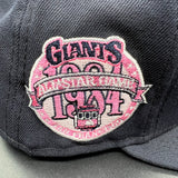 SF Giants NE Fitted (Navy/Lt.Pink) w/‘84 ASG Side Patch