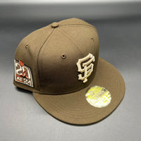 SF Giants NE Fitted (Walnut/Stone) w/ 20 at 24 Side Patch